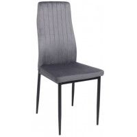 Стул AksHome RUM (РУМ) темно-серый велюр G062-40/черный