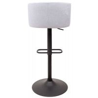 Стул барный AksHome SABA (Саба) светло-серый велюр HCJ-37/черный купить в Минске