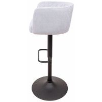 Стул барный AksHome SABA (Саба) светло-серый велюр HCJ-37/черный купить в Минске