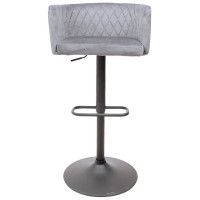 Стул барный AksHome SABA (Саба) темно-серый велюр HCJ-40/черный купить в Минске Стул барный AksHome SABA (Саба) темно-серый велюр HCJ-40/черный купить в Минске