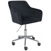 Стул AksHome SARK (Сарк) черный велюр HCJ-50/хром