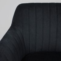 Стул AksHome SARK (Сарк) черный велюр HCJ-50/хром купить в Минске