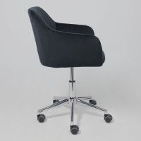 Стул AksHome SARK (Сарк) черный велюр HCJ-50/хром купить в Минске