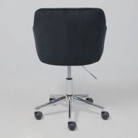 Стул AksHome SARK (Сарк) черный велюр HCJ-50/хром купить в Минске