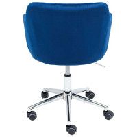 Стул AksHome SARK (Сарк) синий велюр/хром купить в Минске