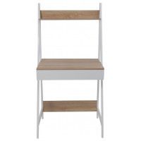 Стол письменный AksHome SHAPE светлый дуб/белый металл купить в Минске Стол письменный AksHome SHAPE светлый дуб/белый металл купить в Минске