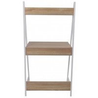 Стол письменный AksHome SHAPE светлый дуб/белый металл купить в Минске Стол письменный AksHome SHAPE светлый дуб/белый металл купить в Минске