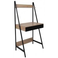 Стол письменный AksHome SHAPE светлый дуб/черный металл Стол письменный AksHome SHAPE светлый дуб/черный металл