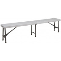 Скамья складная Akshome 183*30*43 белая