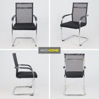 Кресло AksHome SKID (Скид) черный/хром купить в Минске Кресло AksHome SKID (Скид) черный/хром купить в Минске