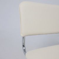 Стул Славия кремовый кожзам/хром купить в Минске Стул Славия кремовый кожзам/хром купить в Минске