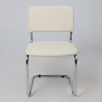 Стул Славия кремовый кожзам/хром купить в Минске Стул Славия кремовый кожзам/хром купить в Минске