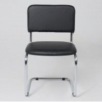 Стул Славия черный кожзам/хром купить в Минске