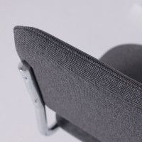 Стул Славия Leto 68 темно-серая ткань/хром купить в Минске