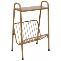 Стол журнальный Akshome SLAY, золотой, 395*265*600