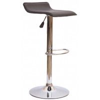 Стул барный AksHome SLIM (Слим) экокожа черный/хром