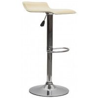 Стул барный AksHome SLIM (Слим) экокожа кремовый/хром