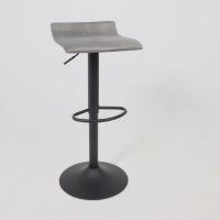 Стул барный AksHome SLIM (Слим) серый велюр 8167-54/черный купить в Минске