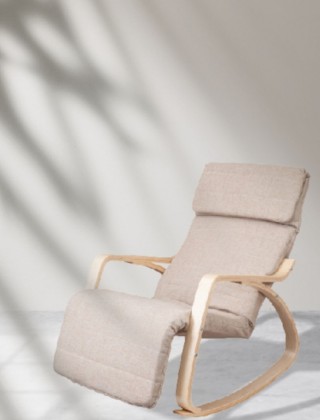 Кресло-качалка AksHome Smart (Смарт) ткань бежевый