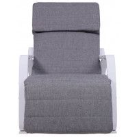 Кресло-качалка AksHome Smart (Смарт) ткань серый/белый купить в Минске Кресло-качалка AksHome Smart (Смарт) ткань серый/белый купить в Минске