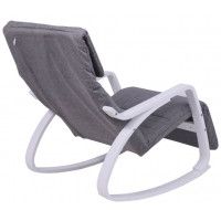 Кресло-качалка AksHome Smart (Смарт) ткань серый/белый купить в Минске Кресло-качалка AksHome Smart (Смарт) ткань серый/белый купить в Минске