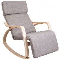 Кресло-качалка AksHome Smart (Смарт) ткань серый