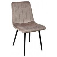 Стул AksHome Solar Black (Солар) бежевый велюр/черный