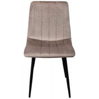 Стул AksHome Solar Black (Солар) бежевый велюр/черный купить в Минске