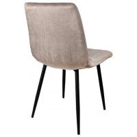 Стул AksHome Solar Black (Солар) бежевый велюр/черный купить в Минске