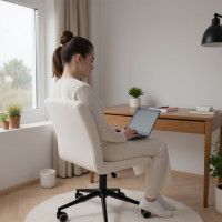 Кресло AksHome Sonata (Соната) молочный шенилл Ote Canna 100/черный купить в Минске