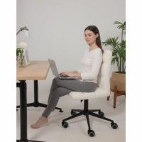 Кресло AksHome Sonata (Соната) молочный шенилл Ote Canna 100/черный купить в Минске