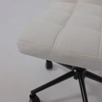 Кресло AksHome Sonata (Соната) молочный шенилл Ote Canna 100/черный купить в Минске