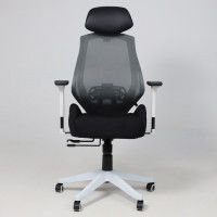 Кресло AksHome Space (Спэйс) черная ткань/серая сетка купить в Минске