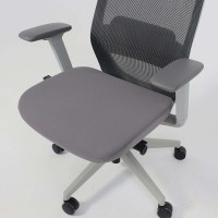 Кресло AksHome SPIRIT темно-серая сетка + серая ткань/серый полиамид купить в Минске