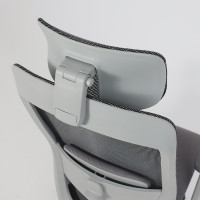 Кресло AksHome SPIRIT темно-серая сетка + серая ткань/серый полиамид купить в Минске