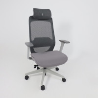 Кресло AksHome SPIRIT темно-серая сетка + серая ткань/серый полиамид купить в Минске