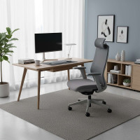 Кресло AksHome SPIRIT темно-серая сетка + серая ткань/серый полиамид купить в Минске