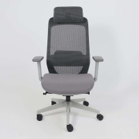 Кресло AksHome SPIRIT темно-серая сетка + серая ткань/серый полиамид купить в Минске