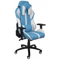 Кресло AksHome Sprinter (Спринтер) голубой/белый