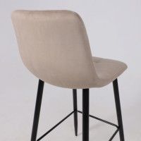Стул барный AksHome  STELLA (Стелла) бежевый велюр HLR08/черный купить в Минске
