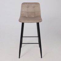 Стул барный AksHome  STELLA (Стелла) бежевый велюр HLR08/черный купить в Минске
