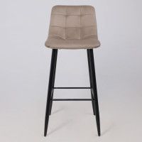Стул барный AksHome  STELLA (Стелла) бежевый велюр HLR08/черный купить в Минске