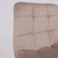 Стул барный AksHome  STELLA (Стелла) бежевый велюр HLR08/черный купить в Минске