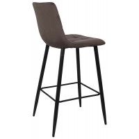 Стул барный AksHome  STELLA (Стелла) коричневый велюр HLR49/черный купить в Минске