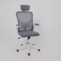 Кресло AksHome STEVE (Стив) серый/белый купить в Минске