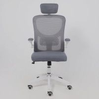 Кресло AksHome STEVE (Стив) серый/белый купить в Минске