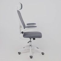 Кресло AksHome STEVE (Стив) серый/белый купить в Минске