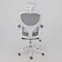 Кресло AksHome STEVE (Стив) серый/белый купить в Минске