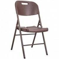 Стул складной пластиковый Akshome 45*50*88 коричневый Стул складной пластиковый Akshome 45*50*88 коричневый