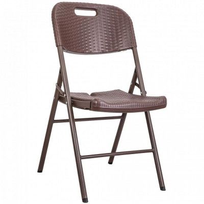Стул складной пластиковый Akshome 45*50*88 коричневый купить в Минске